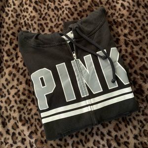 ⭐️ 3 for $20 - Black Victoria’s Secret Zip-up Hoodie